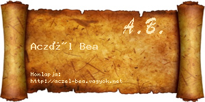 Aczél Bea névjegykártya